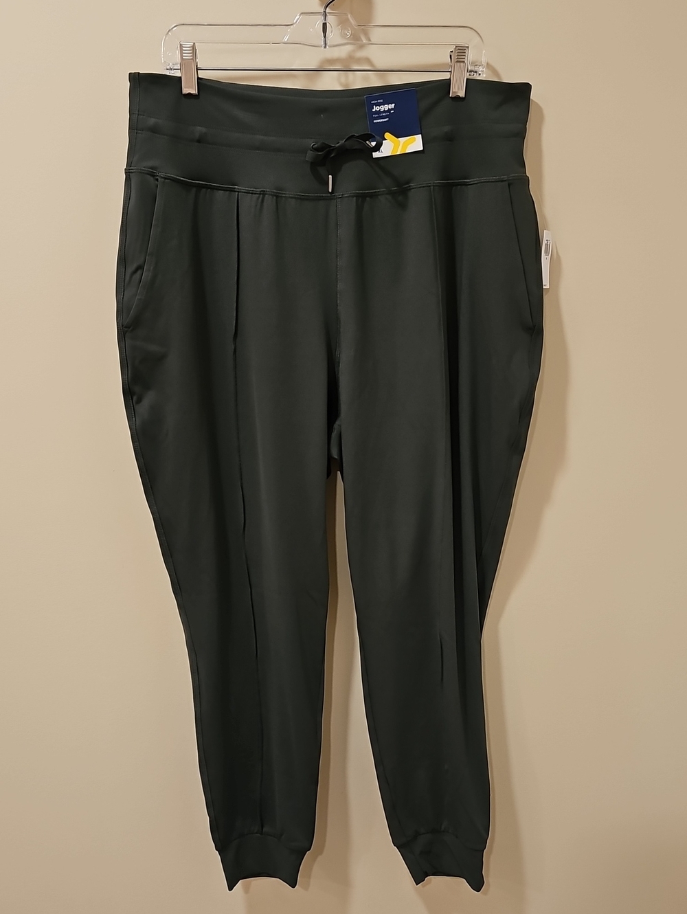 Old Navy High-Rise PowerSoft Jogger Full-Length Green XL NWT